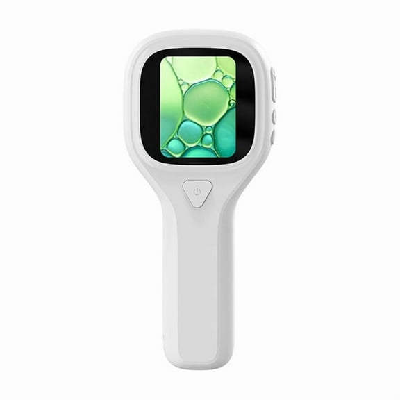 Portable Digital Handheld Microscope Magnifier with LED Lights,Usb 2.0 Inch Screen,Chip Print Textile Inspection White,1 * Handheld Microscope Magnifier,White