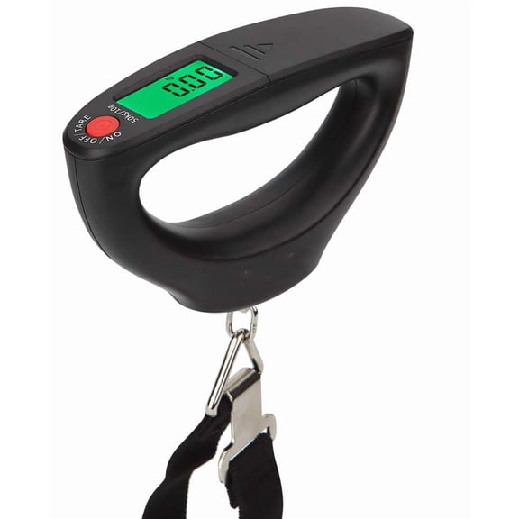 Portable Digital Hanging Luggage Weight Scale, Black