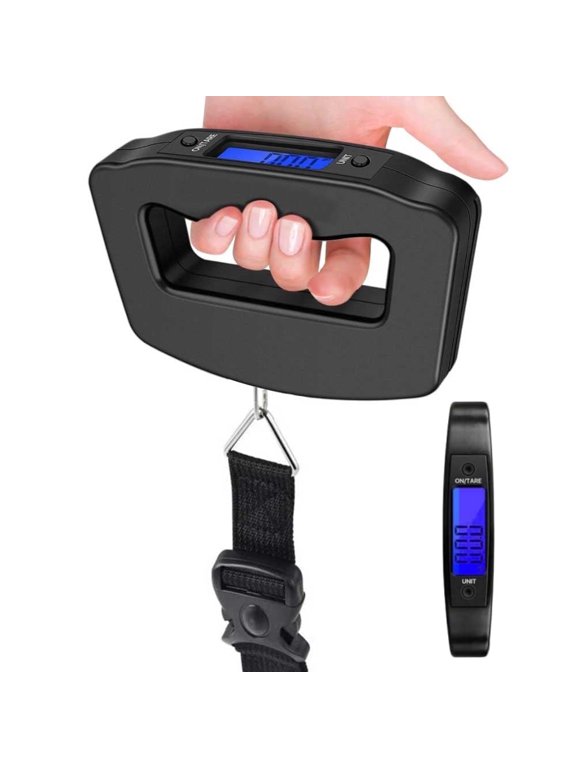 Portable handheld luggage scale, luggage weighing tool, multi-unit switching, strong load-bearing capacity, a must-have for travel