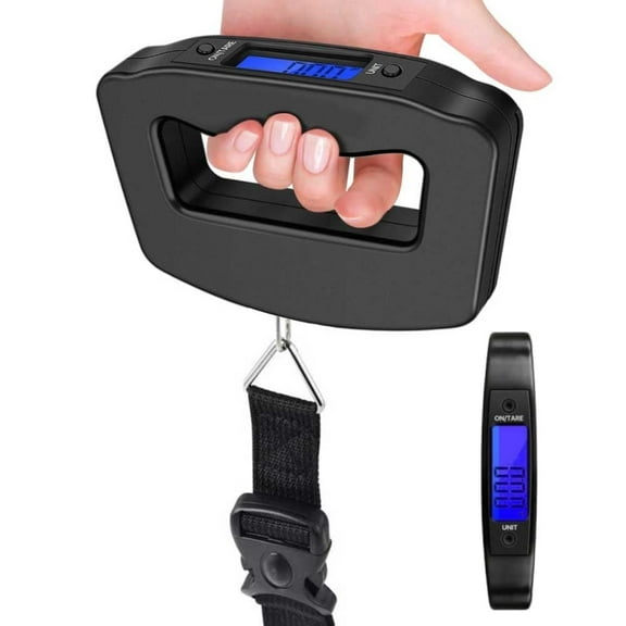 Portable handheld luggage scale, luggage weighing tool, multi-unit switching, strong load-bearing capacity, a must-have for travel