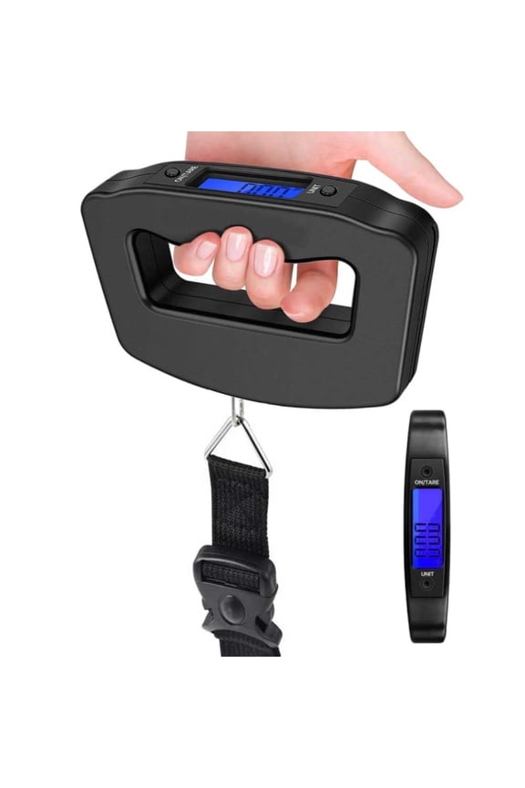 Portable handheld luggage scale, luggage weighing tool, multi-unit switching, strong load-bearing capacity, a must-have for travel