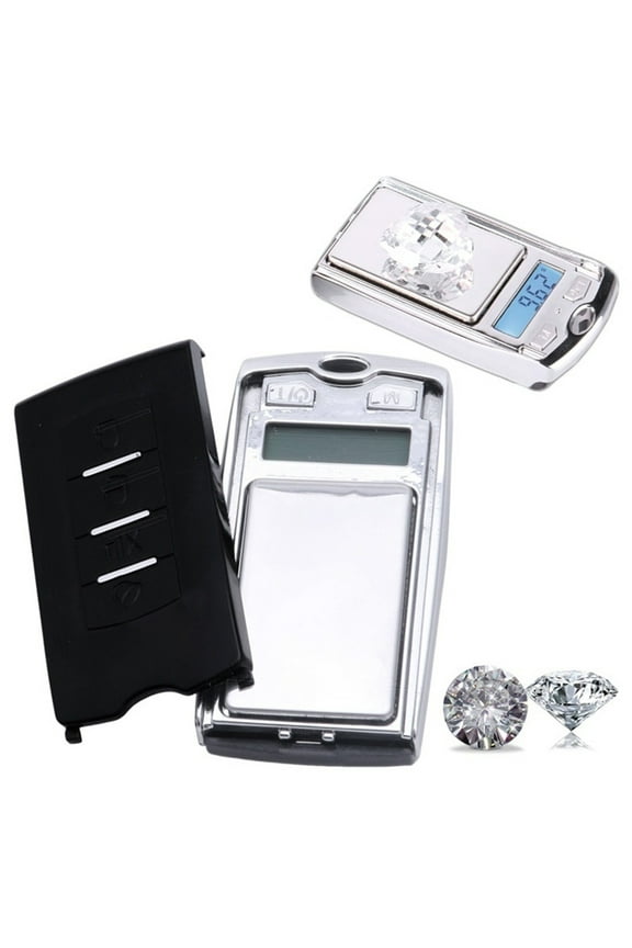 Portable Digital Milligram Scale with High Precision, 200g/100g 0.01g Mini Jewelry Scale for Car Key, Powder, Tare Function, Micro Scale for Jewelry Weighing