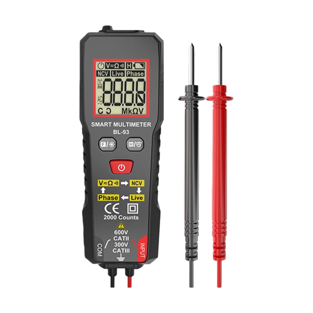 Portable Digital Multimeter Featuring Overload Protected and Low Battery Alerts
