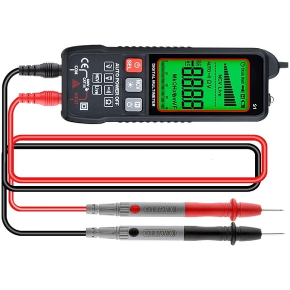 Portable Digital Multimeter with Clear Display for Engineers & Technicians Multifunctional Use Household Circuit Testing