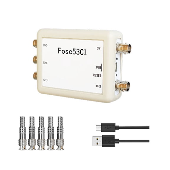 Portable Digital Oscilloscope 1MHz Sampling Rate 5 Input Channel USB Power For Data