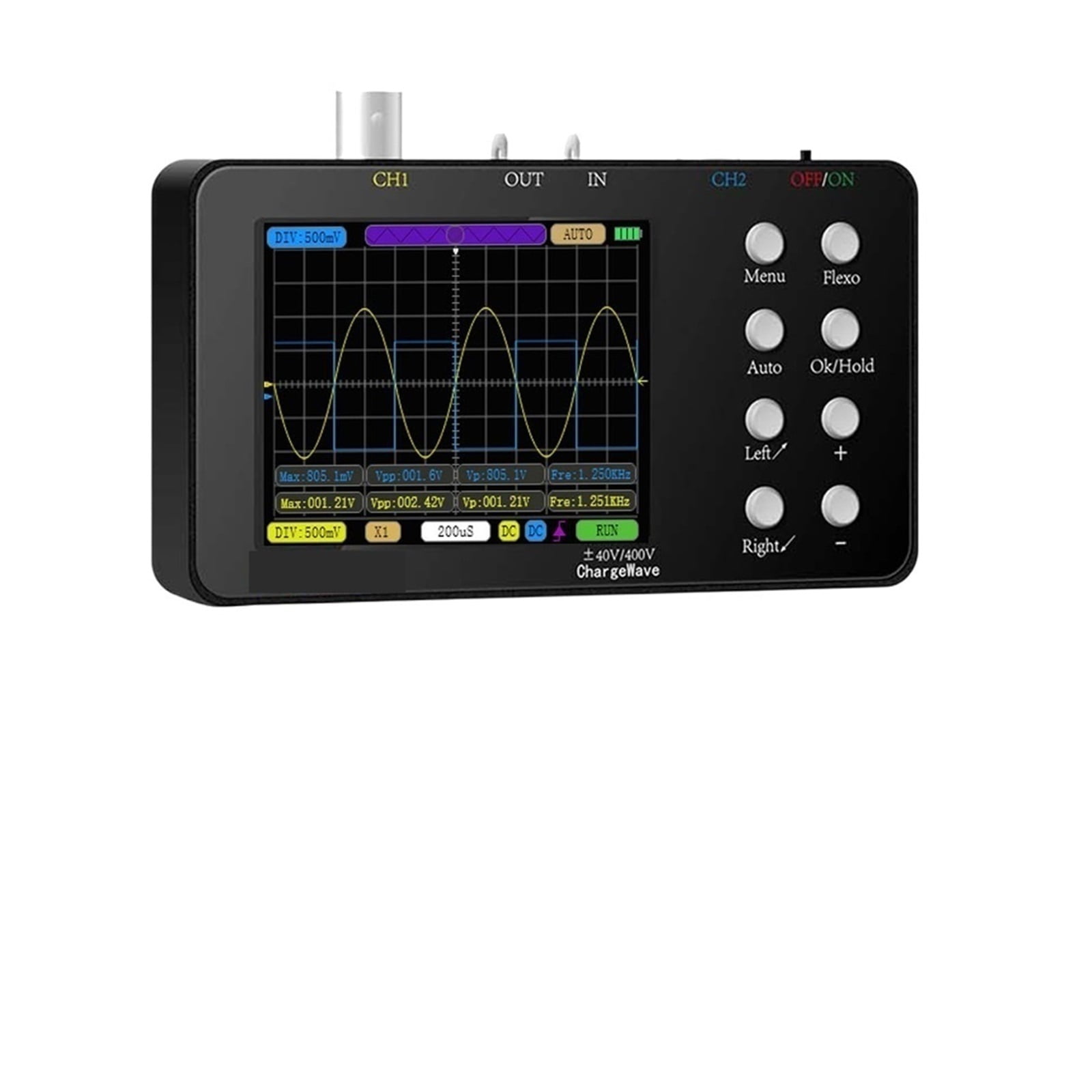 Portable Digital Oscilloscope 50M Sampling Rate 10M Analogue Bandwidth