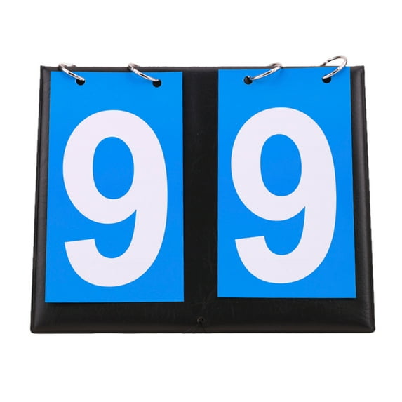 Portable Digital Scoreboard with Flip Numbers for Tabletop Sports and Team Games