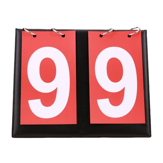Portable Digital Scoreboard with Flip Numbers for Tabletop Sports and Team Games