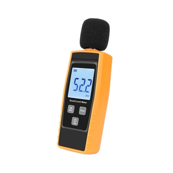 Portable Digital Sound Level Meter Noise Tester 30-130dB in Decibels LCD Backlight ,Feature Packed