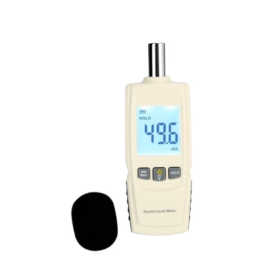 Portable Digital Sound Meter 30-130dB Noise Tester Decibel Accuracy Measurement with LCD Display ,Feature Packed