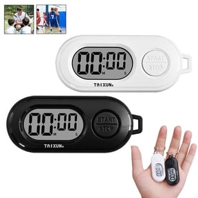 Portable Digital Sports Timer for Soccer Referees, Mini Stopwatch Countdown Timer with Clear LCD Display, Pocket Size Timer for Workout Cooking Study Training