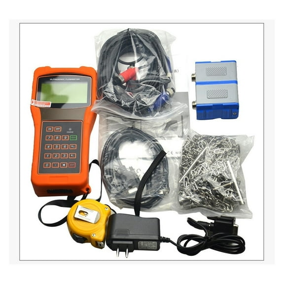 Portable Digital Ultrasonic Liquid Flow Meter Flowmeters TUF-2000H With Standard Transducer TM-1 Measuring Range DN50-700mm