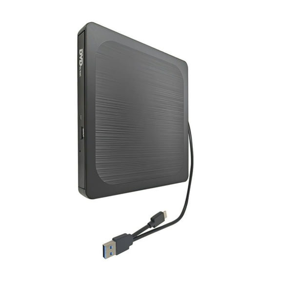 Portable Disc Drive with USB3.0 and Type C Port Fast Speed 24X Burning Reader Wide Compatibility