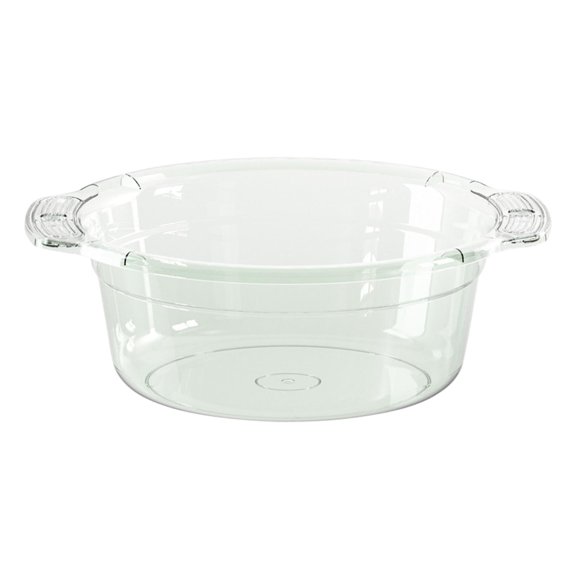 Portable Dish Tub Dishpan for Washing Dishes Clear with Holes with Handle Dish Pans for Washing Dishes for Sink for Storaging Medium