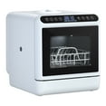 thumbnail image 1 of Portable Dishwasher with 5L Water Tank, Automatic Smart Countertop Dishwasher, Mini Dishwasher with 5 Place Settings, 2-Tier Rack, 3-Spray Arm, Air-Dry Function, 1 of 8