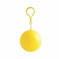 thumbnail image 1 of Portable Disposable Emergency Rain Poncho with Keychain Ball Case - Yellow, 1 of 4