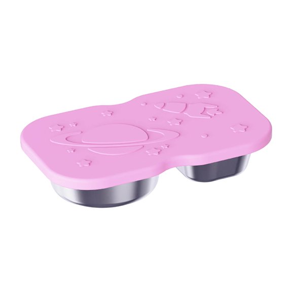 Portable Divided Stainless Steel Food Container Daily Kitchen Storage Case