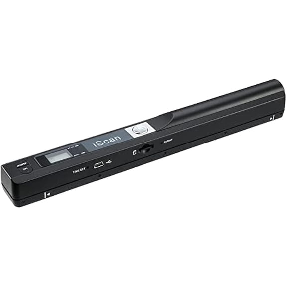 Portable Document Scanner, 900DPI Handheld Wand Scanner for A4 Documents Photos Books, JPEG/PDF Format with LCD Screen for Business Mobile Office