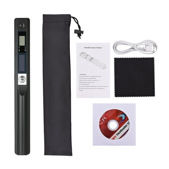 Portable Document Scanner, Mini Handheld Document Scanner, A4 Book Scanner JPG And PDF Format 300/600/900 DPI Type-c LCD Display ,High-Speed Capture