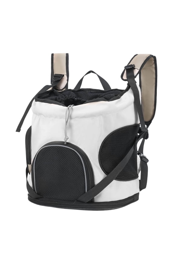 Portable Dog Backpack - 38 x 22 x 40 cm, Multifunctional Breathable Travel Bag for Vet Visits, Outdoor Activities, Walks, Nail Trimming(A)