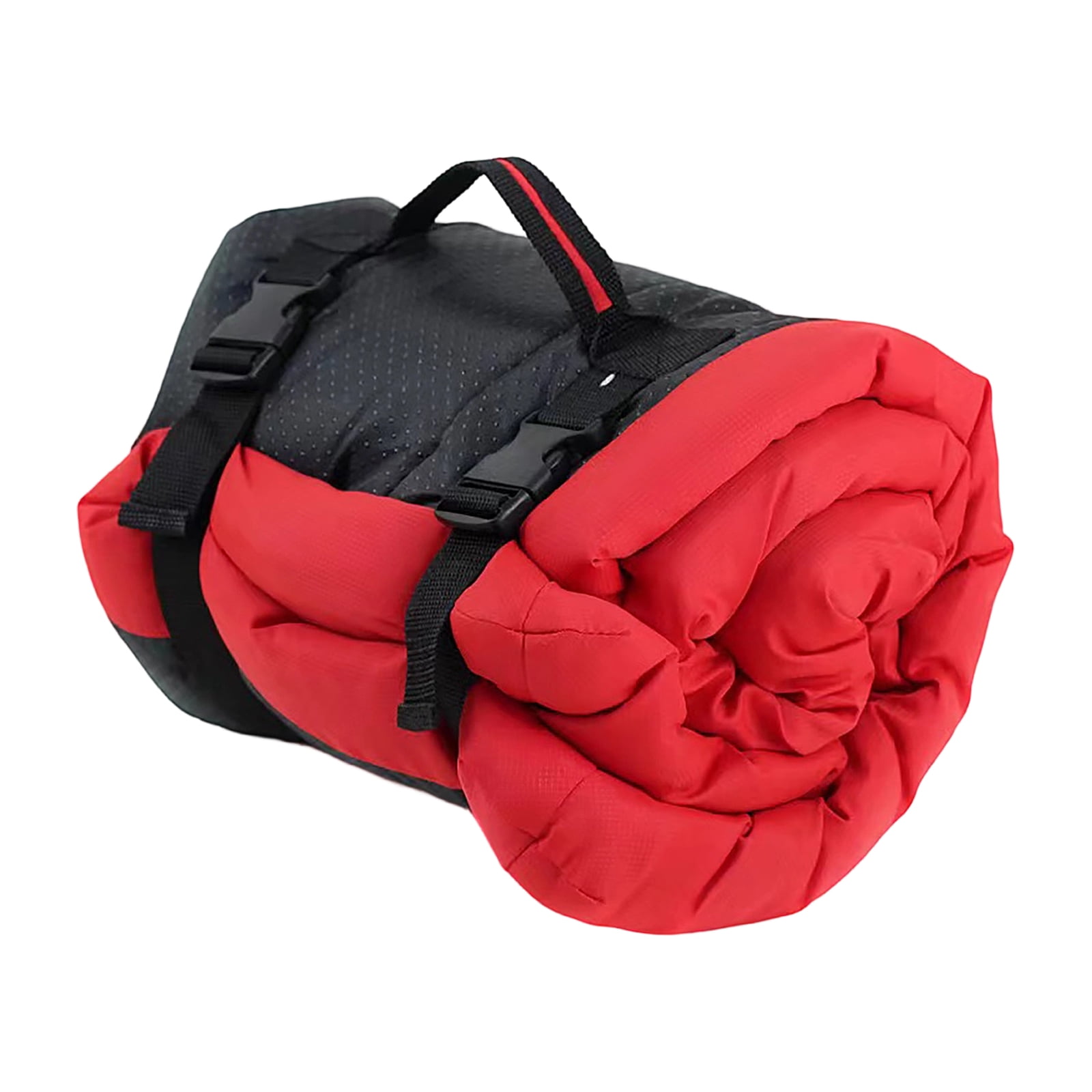 Portable Dog Bed, Outdoor Dog Bed, 35X24 In, Waterproof Pads for Bed Washable, Dog Crate Mat Washable, Outdoor Cushion, Red, Straps with Buckles, 1 Pc