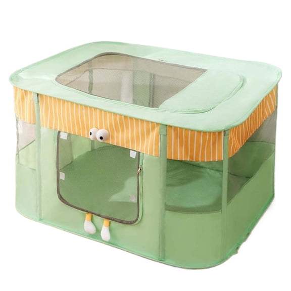 Portable Dog Cat Playpens, Foldable Birthing Box for Cats/Dogs, 360 View, Durable Oxford Fabric, Nursing, Isolation, Outdoor Use
