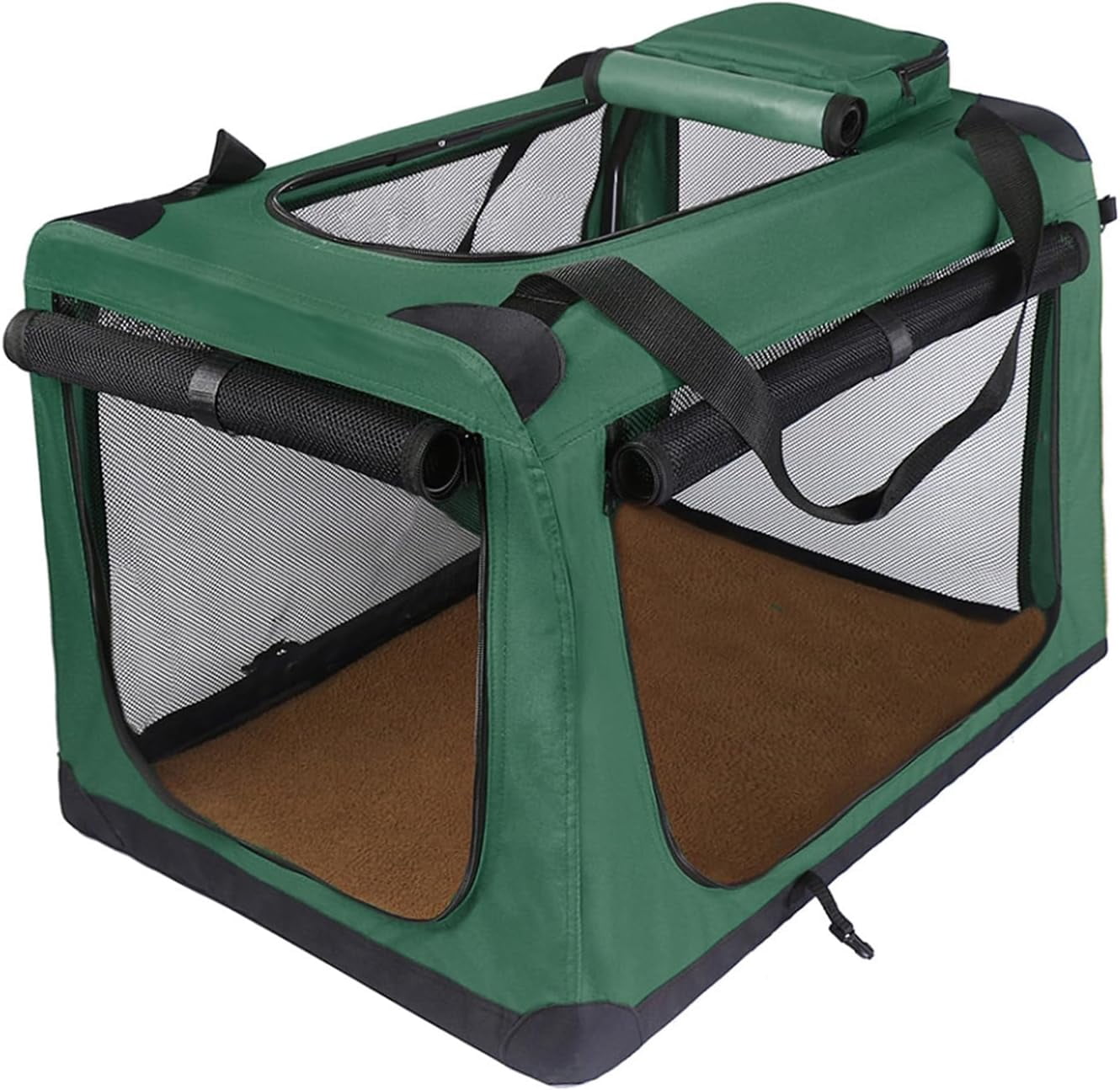 Portable Dog Crate, Travel Dog Crate with Breathable Mesh Door Window ... - Portable Dog Crate With Zipper Closure