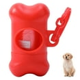 thumbnail image 1 of Portable Dog Poop Waste Bag Dispenser Bone Shape Pet Organizer for Outdoor Garbage Bags Cleaning Supplies, 1 of 8