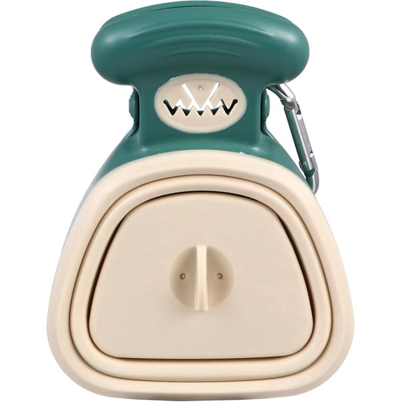 Portable Dog Pooper Scooper Kit Foldable "No-Touch" Waste Jaw with Dispenser