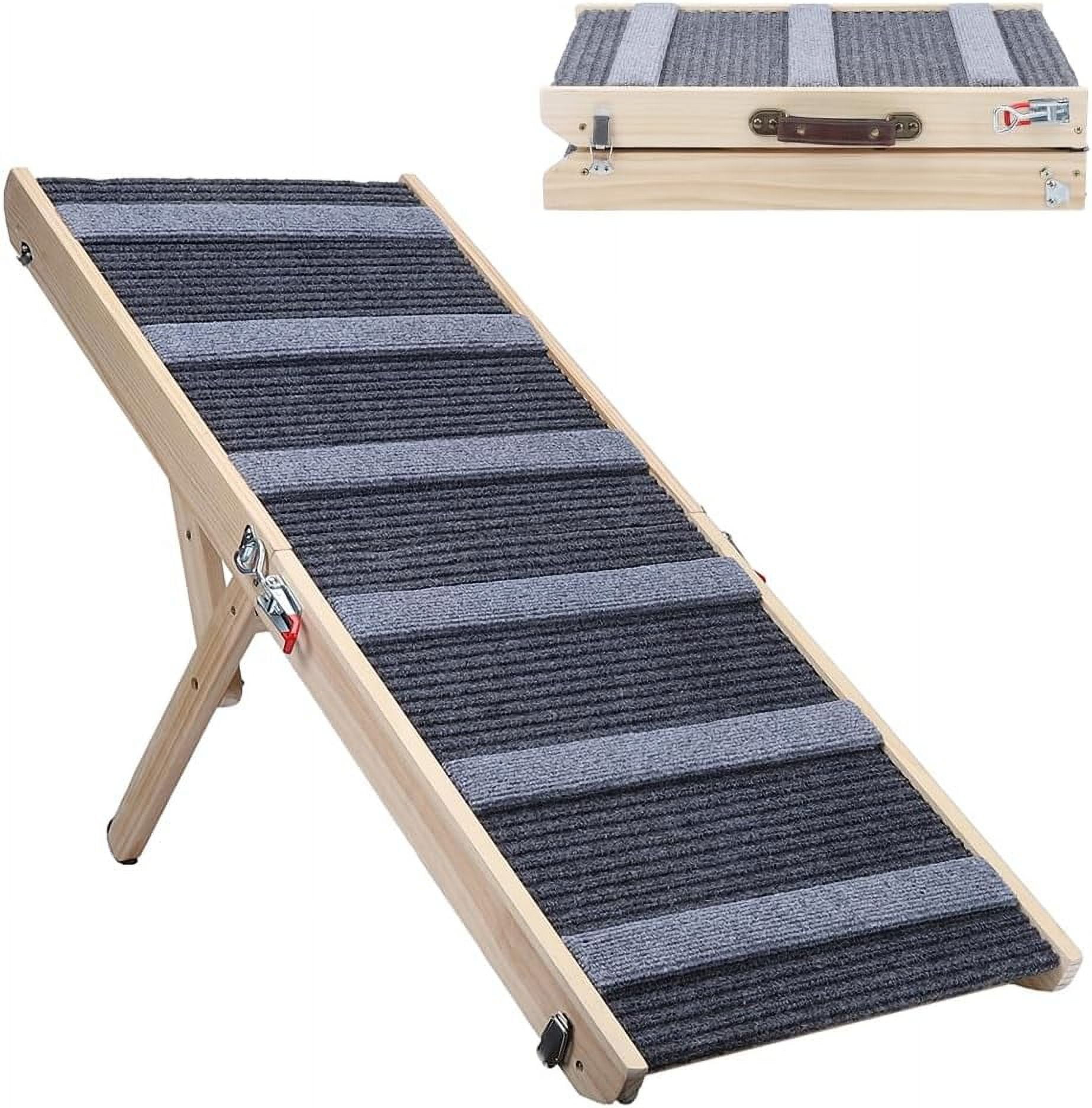 Portable Dog Ramp, Folding Pet Ramp for Dogs and Cats, 43.3" Long Dog