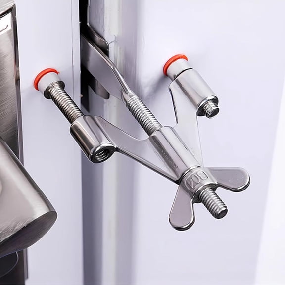 Portable Door Jammer 9.6x5.2cm Travel Door Security Lock, Sturdy 304 Stainless Steel & Aluminum Door Stopper for Hotel & Home