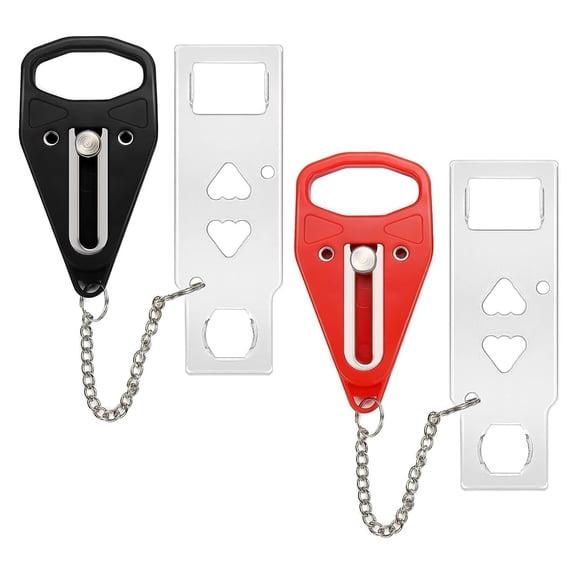 Portable Door Lock 2Pack Extra Lock for Additional Privacy and Safety in Home,Hotel and Apartment,Prevent Unauthorized Entry,Protect Family Security in Traveling,Home,Bedroom,Hotel,Apartment