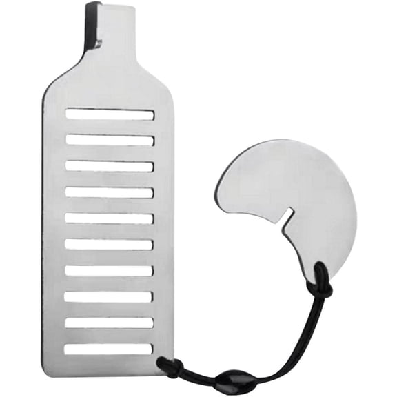 Portable Door Lock, Anti Theft Portable Door Lock with Storage Bag, Metal Hotel Door Locks for Travelers Apartment Home Security Bedroom Hotel Room Locks(Silver)