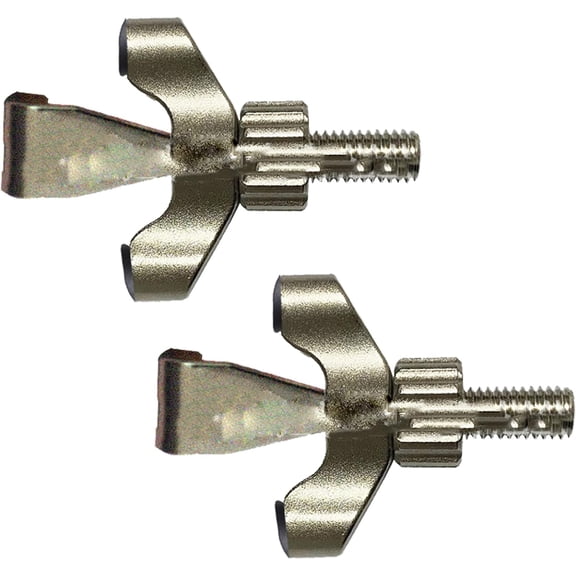 Portable Door Lock Door Security Door Locks Devices Door Locker Adjustable Lock for Home, Dorm, Hotel and Airbnb (2,Nickel)