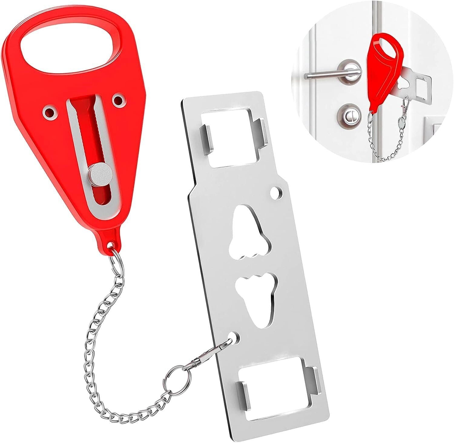 Portable Door Lock Security Device，Travel and Home SelfDefense