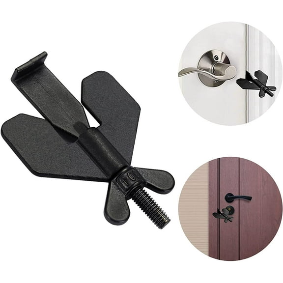 Portable Door Lock, Solid Door Locks Security Devices for Home Hotel School Dormitory Apartment Additional Safety and PrivacyPack of 1