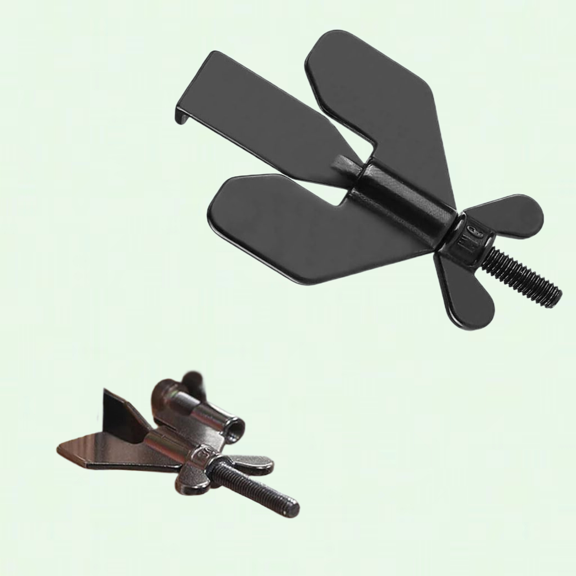 Portable Door Lock Travel Lock Stainless Steel, Anti-Door Stop Reinforced Lock Latch