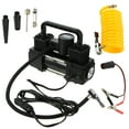 thumbnail image 1 of Tire Inflator Heavy Duty Double Cylinders with Portable Bag, Metal 12V Air Compressor Pump 150PSI with Adapter for Car, Truck, SUV Tires, Dinghy, Air Bed Etc, 1 of 10
