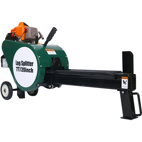 Portable Double Flywheel Electric Log Splitter with 12 Ton Hotizontal 2HP16A for Forestry Harvesting