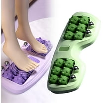 Portable Double Foot Massage Roller, 2025 New Dual Foot Massage Roller for Relieve Pain from Plantar Fasciitis and Improved Circulation, Portable Feet Massager Tool for Home Office Use(Green)