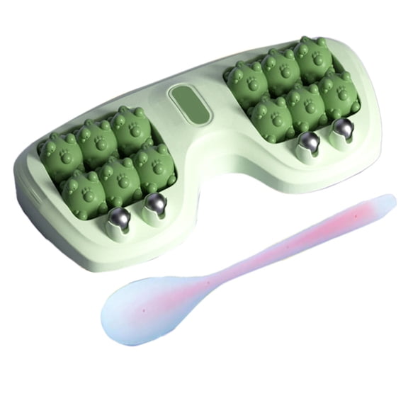 Portable Double Foot Massage Roller Three Massage Techniques For Re Lieve P Ain From Plantar Fasciitis Tight Muscles & Feet And Improved Circulation Portable Tool,A-Green