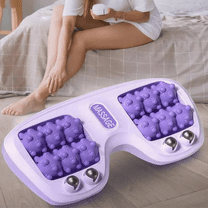 Portable Double Foot Massage Roller, Three Massage Techniques for Relieve Pain from Plantar Fasciitis, Tight Muscles & Sore Feet and Improved Circulation, Portable Reflexology Tool