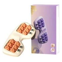 Portable Foot Massage Roller with Three Techniques Plantar Fasciitis Discomfort Improve Circulation Muscle Relaxation Tool