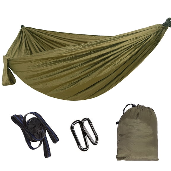 Portable Double Hammock Travel Bed with Tree Straps