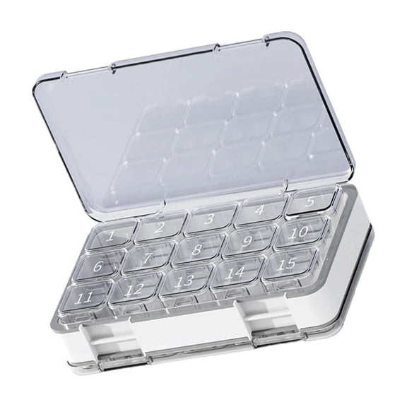 Portable Double Layer 30 Day Pills For Travel And Home Medication Management