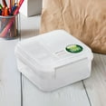thumbnail image 1 of Portable Double Layer Bento Box Leak-Proof With Compartments for Meal Prep, Work Lunches, and Storing Leftovers - Microwave & Dishwasher Safe A, 1 of 5