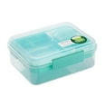 thumbnail image 1 of Portable Double Layer Lunch Box, Divided Compartments Bento Container for Picnic Salad, Leakproof Food Storage with Lid, for Office Work, 1 of 4
