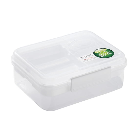 Portable Double Layer Lunch Box, Divided Compartments Bento Container for Picnic Salad, Leakproof Food Storage with Lid, for Office Work