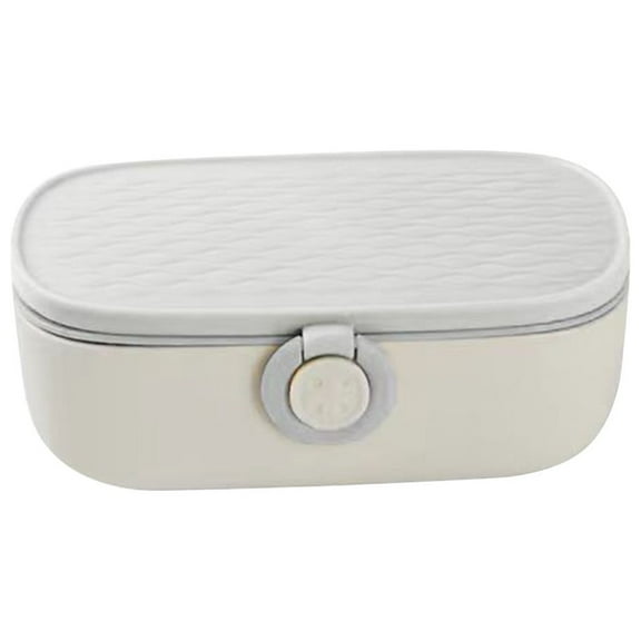 Portable Double Layer Sewing Kit For Adults,Sturdy PP Plastic Sewing Box Needle Thread Set,Complete Sewing Accessories Supplies Kit,Button Clip Ruler Thread Cutter Thimble Travel Home Repair Kit
