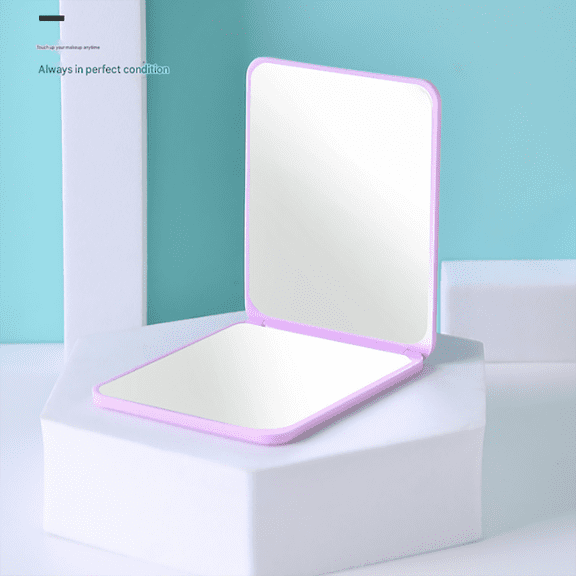 Portable Double Sided Pocket Compact Foldable Travel Makeup Handheld Mirror Gift